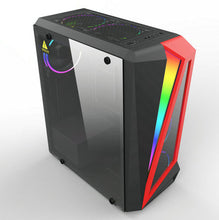 Load image into Gallery viewer, 39*18*43.5cm DIY Gaming Computer PC Case ATX full side transparent Glass Panel RGB glowing Desktop Computer Mainframe Chassis