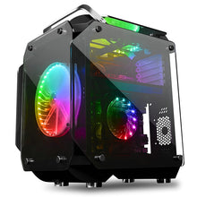 Load image into Gallery viewer, 360*237*480MM Tempered Glass ATX Gaming Computer RGB Air Cool Water Cooling PC Case Mainframe Full-side Transparent Chassis
