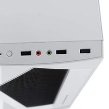 Load image into Gallery viewer, V3 ATX Computer Gaming PC Case 8 Fan Ports USB 3.0 For M-ATX/Mini ITX Motherboard Black/White 370 x 185 x 380mm

