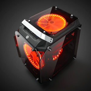 360*237*480MM Tempered Glass ATX Gaming Computer RGB Air Cool Water Cooling PC Case Mainframe Full-side Transparent Chassis