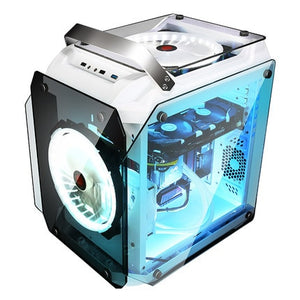 360*237*480MM Tempered Glass ATX Gaming Computer RGB Air Cool Water Cooling PC Case Mainframe Full-side Transparent Chassis