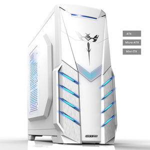 2018 Hot ATX Gaming Computer Case PC gaming PC tower computer box Micro-ATX  ITX transparent panel side for PC gamer enclosure